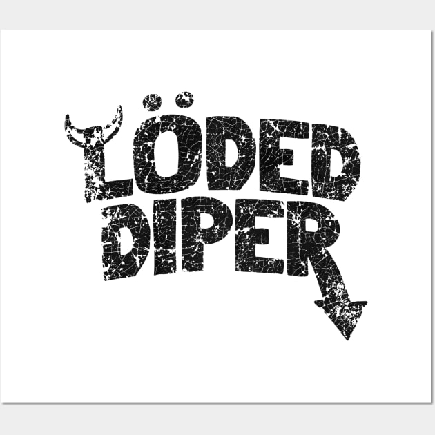 BLACK VINTAGE LODED DIPER Wall Art by asmokian